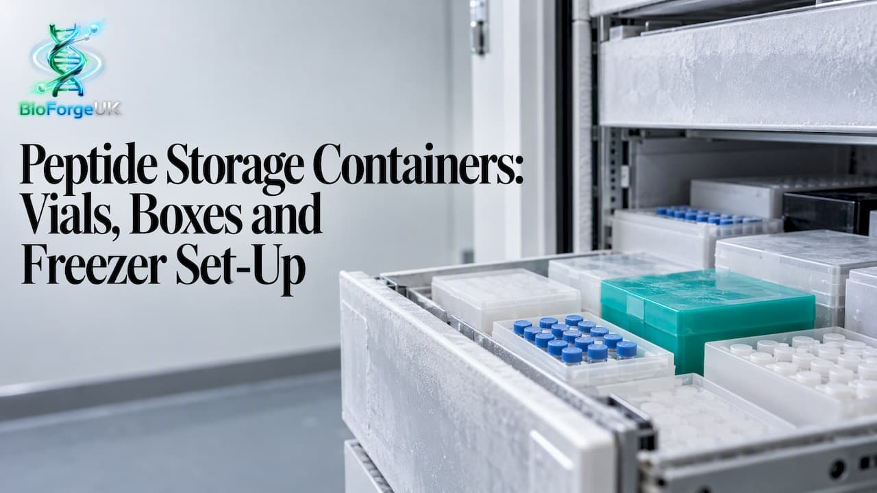 Peptide Storage Containers: Vials, Boxes and Freezer Set-Up